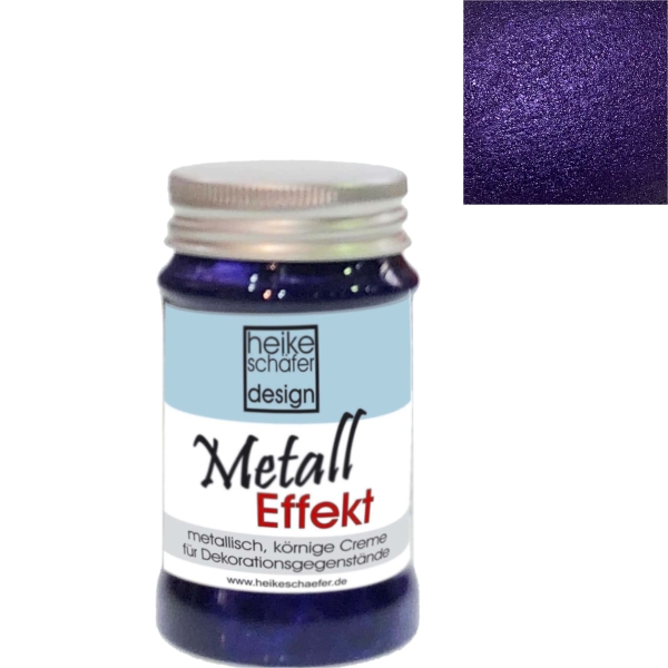 Metall Effekt Creme in Lila mit Glittereffekt - 90ml